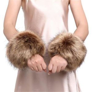 Winter Furry Bands Faux Fox Fur Wrist Warmer,Arm Warmer, Leg Warmer, One Pair